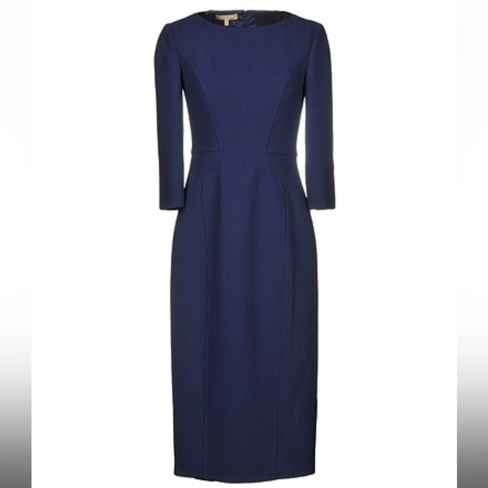 Michael Kors Collection Wool Crepe Midi Dress